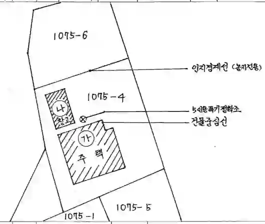 마차리 1075-4 배치도 이미지